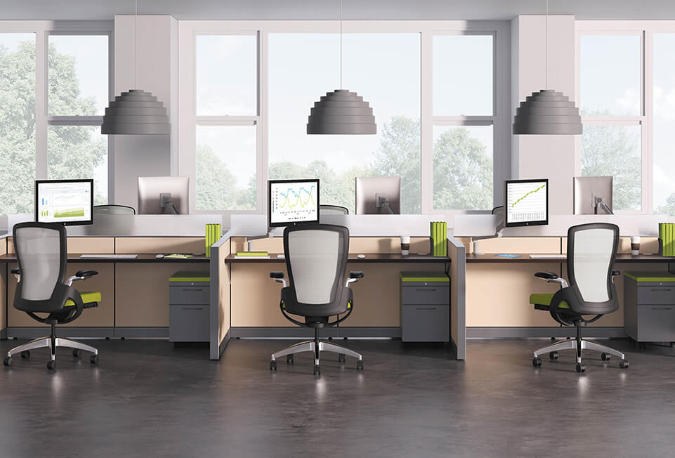 HON Abound Open Base Ceres Flagship Cubicles Workstations LPS