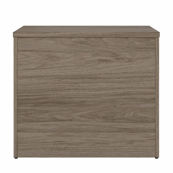 Bush Business Furniture Hybrid Office Storage Cabinet with Drawers and Shelves | Modern Hickory