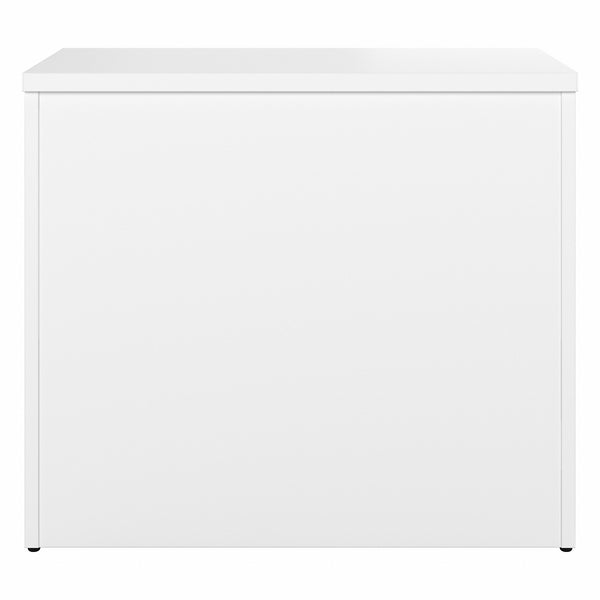 Bush Business Furniture Hybrid Office Storage Cabinet with Drawers and Shelves | White