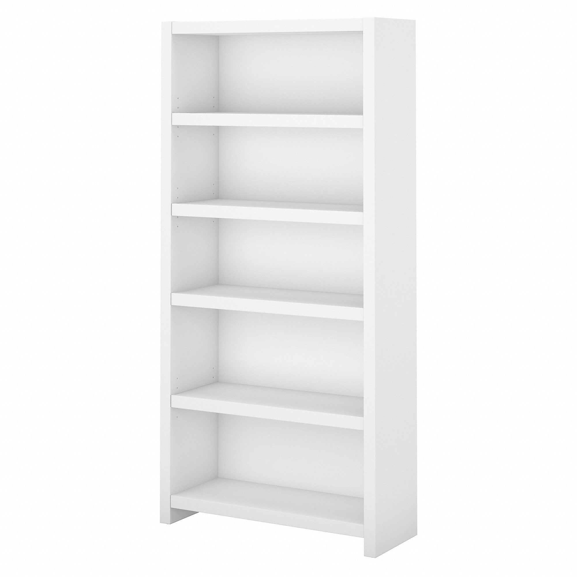 Office by kathy ireland® Echo 5 Shelf Bookcase | Pure White