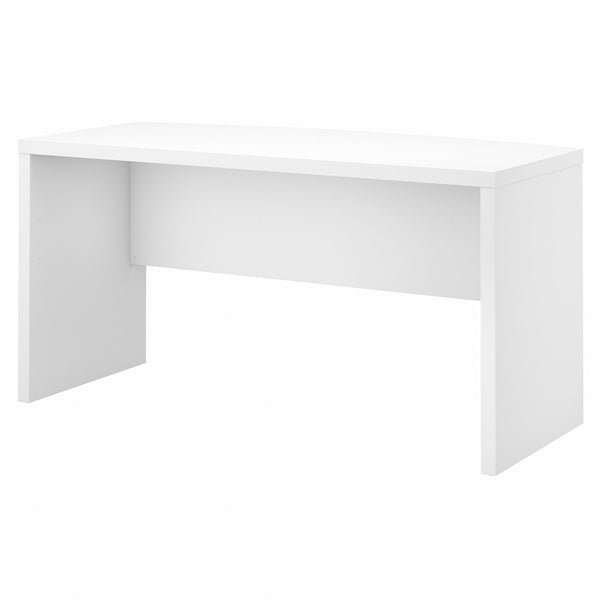 Office by kathy ireland® Echo 60W Bow Front Desk | Pure White
