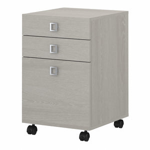 Office by kathy ireland® Echo 3 Drawer Mobile File Cabinet | Gray Sand
