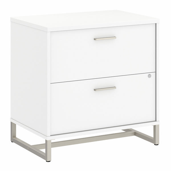 Office by kathy ireland® Method 2 Drawer Lateral File Cabinet | White - Assembled