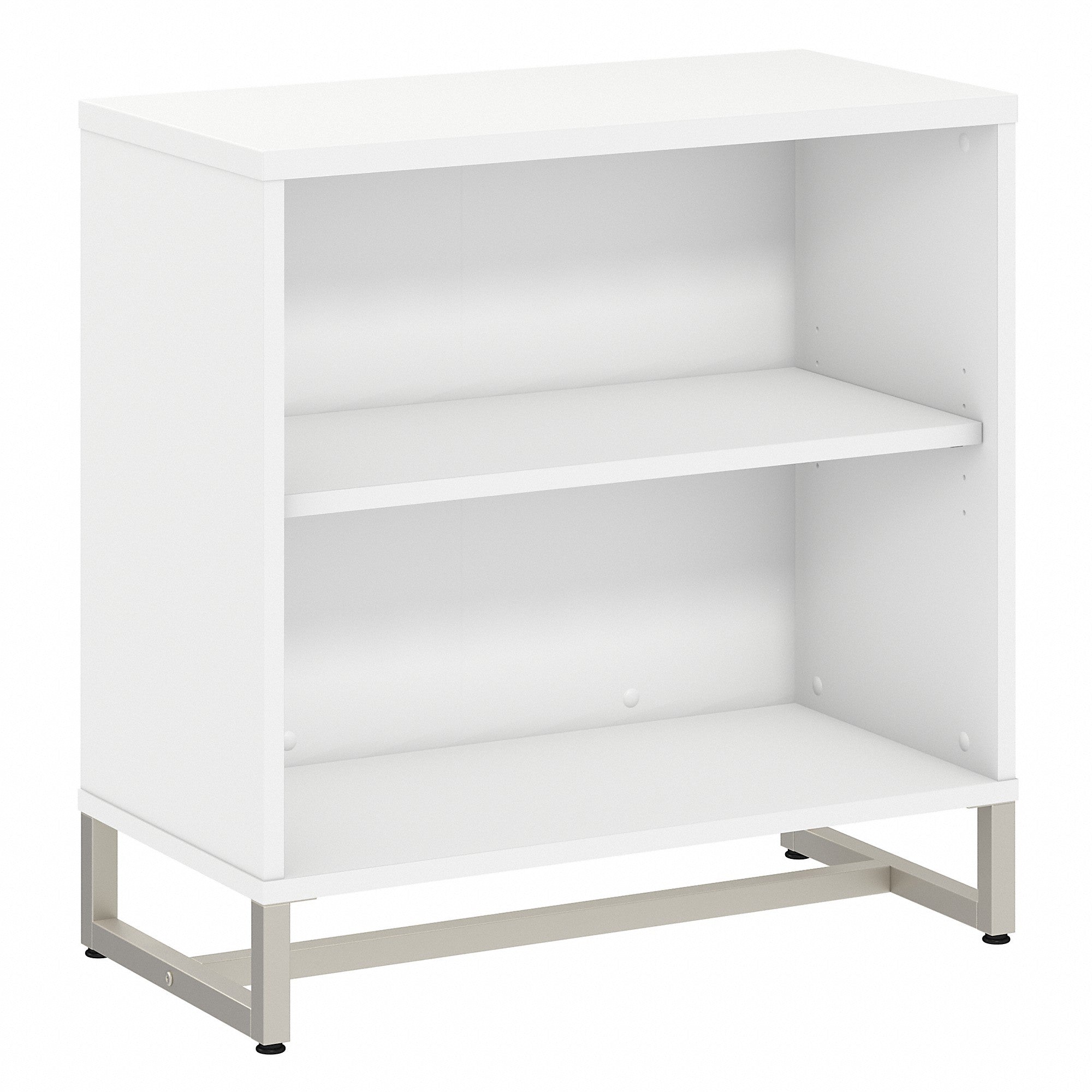 Office by kathy ireland® Method 2 Shelf Bookcase Cabinet | White