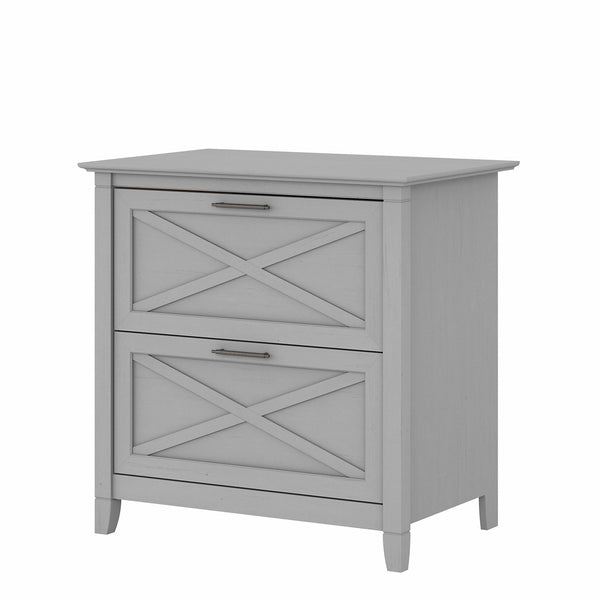 Bush Furniture Key West 2 Drawer Lateral File Cabinet | Cape Cod Gray