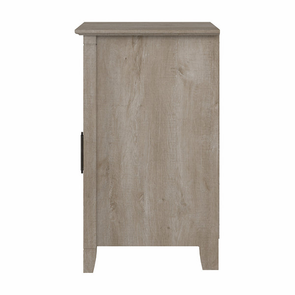 Bush Furniture Key West Small Storage Cabinet with Door | Washed Gray