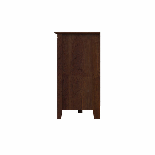 Bush Furniture Key West Accent Cabinet with Doors | Bing Cherry