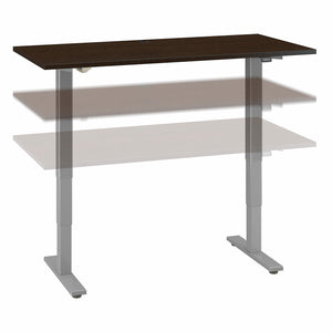 Bush Business Furniture Move 40 Series 60W x 30D Height Adjustable Standing Desk| Hansen Cherry