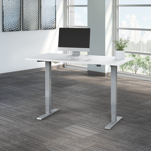 Bush Business Furniture Move 40 Series 60W x 30D Height Adjustable Standing Desk| Storm Gray