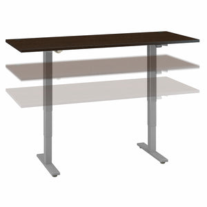 Bush Business Furniture Move 40 Series 72W x 30D Height Adjustable Standing Desk| Hansen Cherry