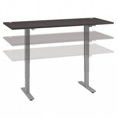 Bush Business Furniture Move 40 Series 72W x 30D Height Adjustable Standing Desk| Mocha Cherry