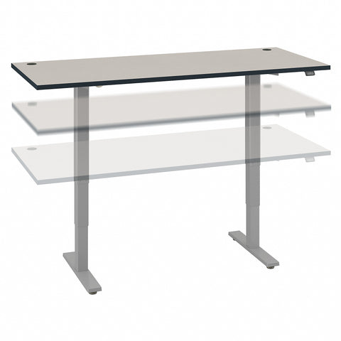 Bush Business Furniture Move 40 Series 72W x 30D Height Adjustable Standing Desk| White