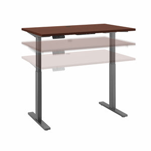 Bush Business Furniture Move 60 Series 48W x 24D Height Adjustable Standing Desk| Black Walnut