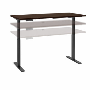 Bush Business Furniture Move 60 Series 60W x 30D Height Adjustable Standing Desk| Hansen Cherry
