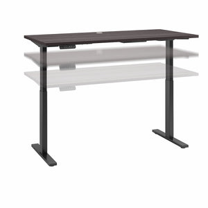 Bush Business Furniture Move 60 Series 60W x 30D Height Adjustable Standing Desk| Platinum Gray