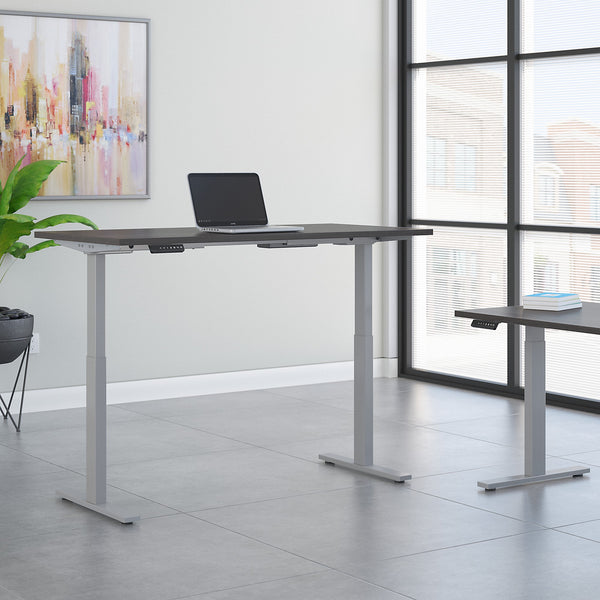 Bush Business Furniture Move 60 Series 60W x 30D Height Adjustable Standing Desk| Storm Gray