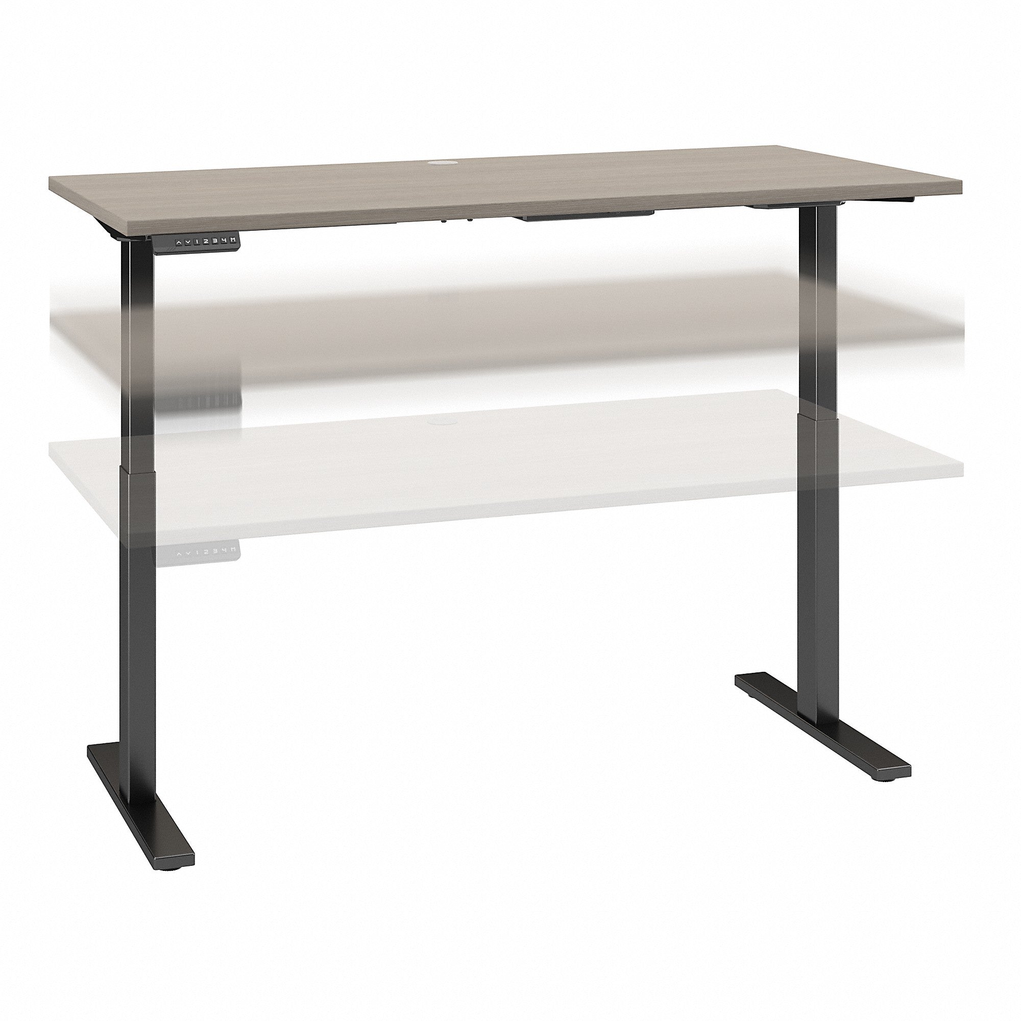 Bush Business Furniture Move 60 Series 60W x 30D Height Adjustable Standing Desk| Storm Gray