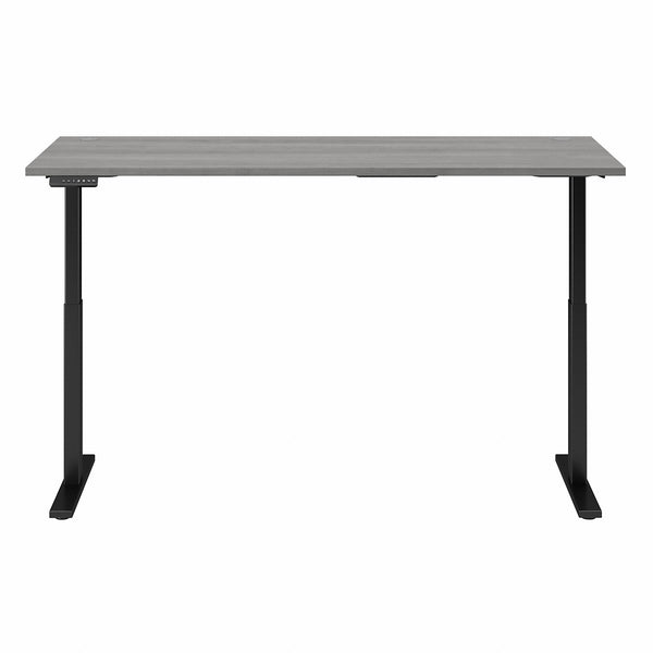 Move 60 Series by Bush Business Furniture 72W x 30D Electric Height Adjustable Standing Desk | Platinum Gray/Black Powder Coat