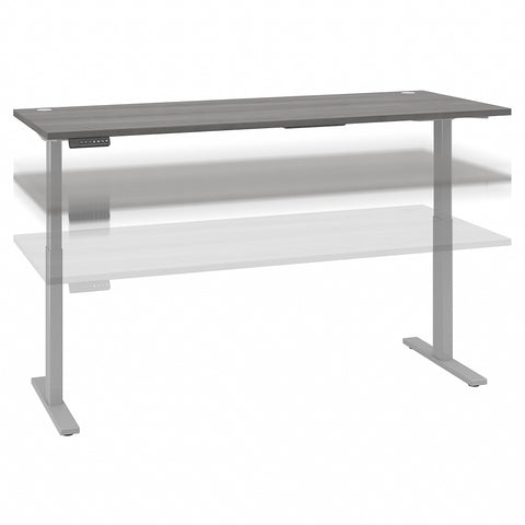 Bush Business Furniture Move 60 Series 72W x 30D Height Adjustable Standing Desk| Mocha Cherry