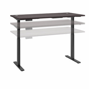 Bush Business Furniture Move 60 Series 72W x 30D Height Adjustable Standing Desk| Platinum Gray