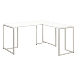 Office by kathy ireland® Method 60W L Shaped Desk with 30W Return | White