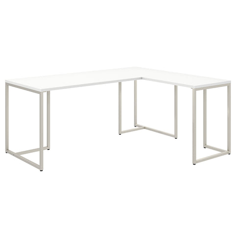 Office by kathy ireland® Method 72W L Shaped Desk with 30W Return | White