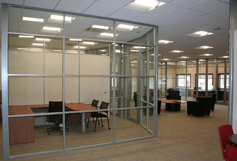 NXTWALL Flex Series Curved Wall Glass Office