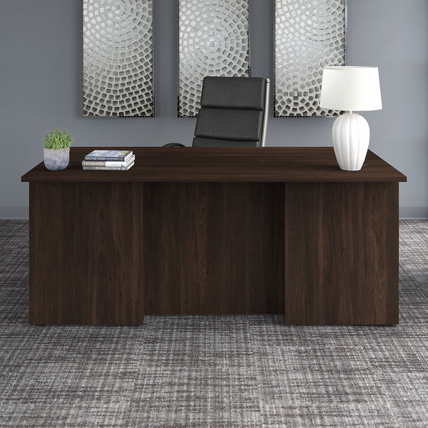 Bush Business Furniture Office 500 72W x 36D Executive Desk | Black Walnut