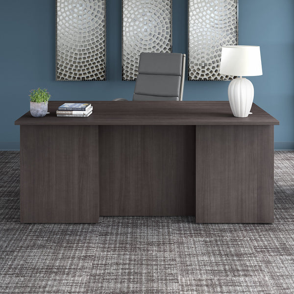 Bush Business Furniture Office 500 72W x 36D Executive Desk | Storm Gray