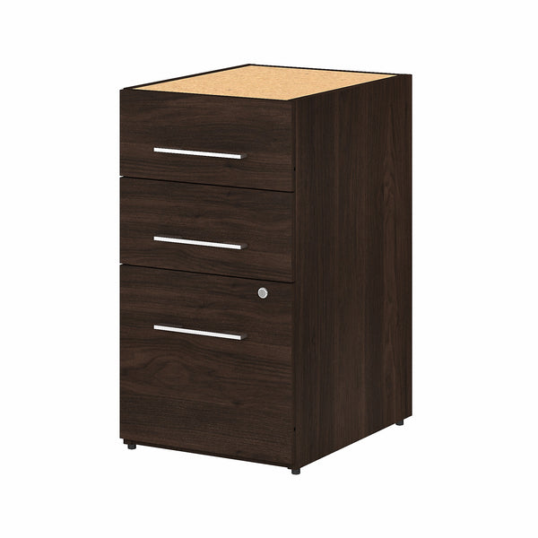 Bush Business Furniture Office 500 16W 3 Drawer File Cabinet - Assembled | Black Walnut
