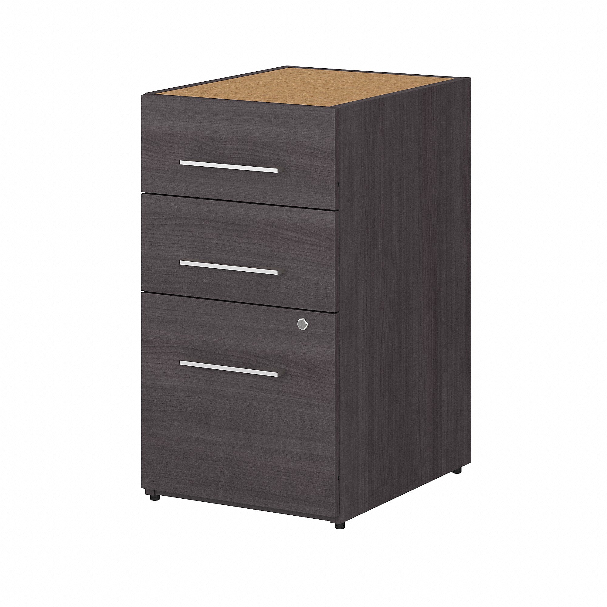 Bush Business Furniture Office 500 16W 3 Drawer File Cabinet - Assembled | Storm Gray