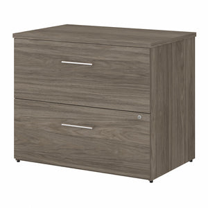Bush Business Furniture Office 500 36W 2 Drawer Lateral File Cabinet - Assembled | Modern Hickory