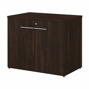 Bush Business Furniture Office 500 36W Storage Cabinet with Doors - Assembled | Black Walnut