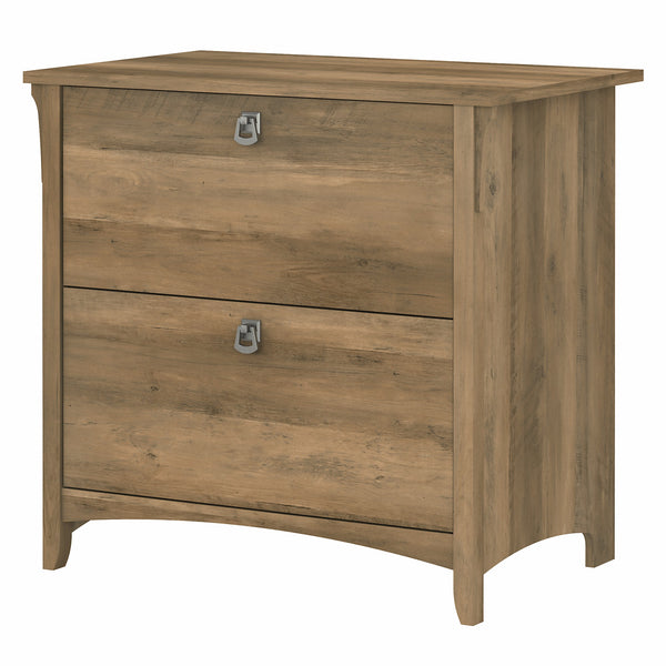 Bush Furniture Salinas 2 Drawer Lateral File Cabinet | Reclaimed Pine