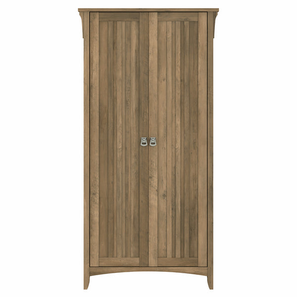 Bush Furniture Salinas Kitchen Pantry Cabinet with Doors | Reclaimed Pine