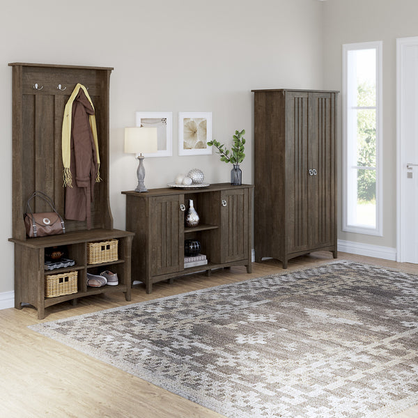 Bush Furniture Salinas Accent Storage Cabinet with Doors | Ash Brown