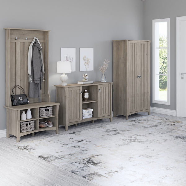 Bush Furniture Salinas Accent Storage Cabinet with Doors | Driftwood Gray