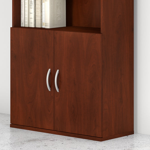 Bush Business Furniture Studio C Bookcase Door Kit | Hansen Cherry