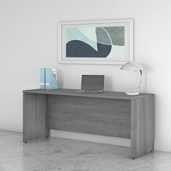 Bush Business Furniture Studio C 72W x 24D Credenza Desk | Platinum Gray