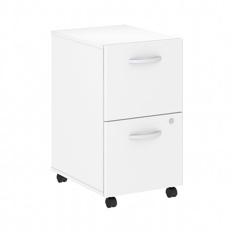 Bush Business Furniture Studio C 2 Drawer Mobile File Cabinet | White