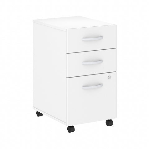 Bush Business Furniture Studio C 3 Drawer Mobile File Cabinet | White