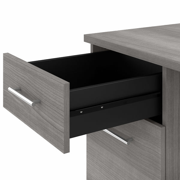 Bush Furniture Somerset 72W 3 Position Sit to Stand L Shaped Desk | Platinum Gray