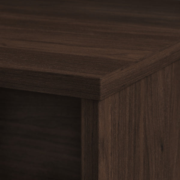 Bush Business Furniture Studio C 72W x 30D L Shaped Desk with 42W Return | Black Walnut/Black Walnut