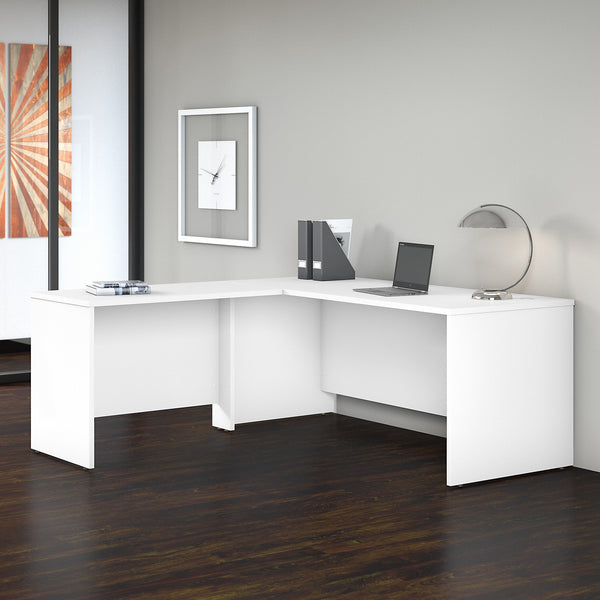 Bush Business Furniture Studio C 72W x 30D L Shaped Desk with 42W Return | White