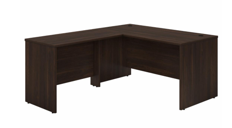 Bush Business Furniture Studio C 60W x 30D L Shaped Desk with 42W Return Black Walnut