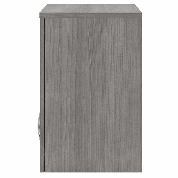 Bush Business Furniture Universal Wall Cabinet with Doors and Shelves | Platinum Gray/Platinum Gray