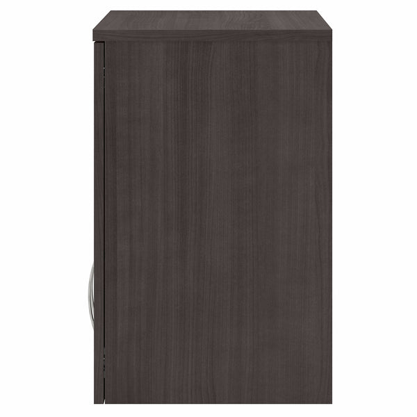 Bush Business Furniture Universal Wall Cabinet with Doors and Shelves | Storm Gray/Storm Gray