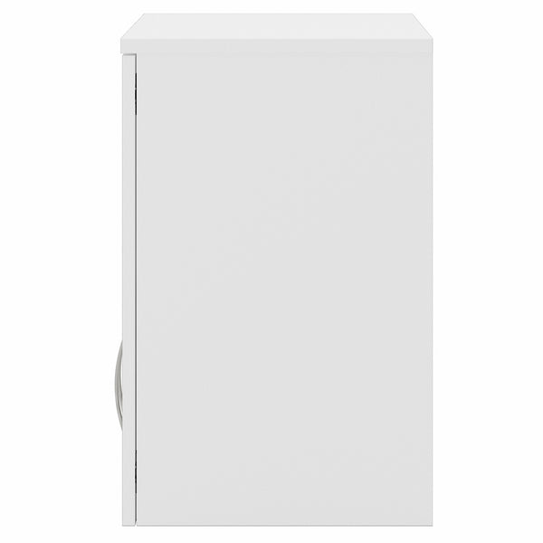 Bush Business Furniture Universal Wall Cabinet with Doors and Shelves | White/White