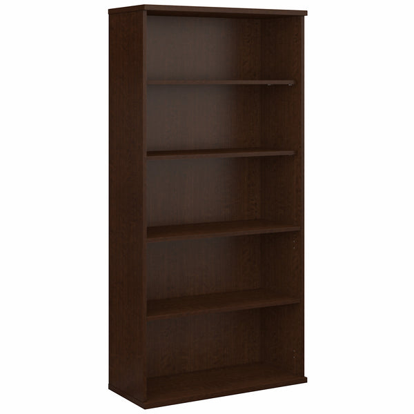 Bush Business Furniture Series C 36W 5 Shelf Bookcase | Mocha Cherry