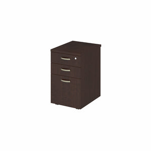 Bush Business Furniture Office in an Hour Mobile File Cabinet | Mocha Cherry
